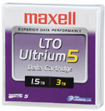 LTO-5 Ultrium Data Cartridge 1.5 TB / 3.0 TB LTO Ultrium-5 Maxell Tape Part # 229323