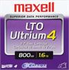 183906 Data Cartridge Tape, LTO, Ultrium-4, 800GB / 1.6TB LTO-4 LTO4 Maxell 
